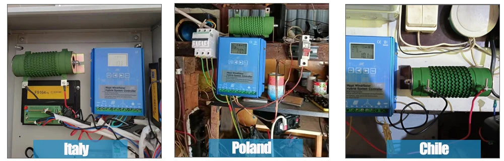 MPPT Wind Solar Hybrid Charge Controller Wind 3000W & Solar 3000W 12/24V/48V Automatic Hybrid Controller With Dump Load Resistor