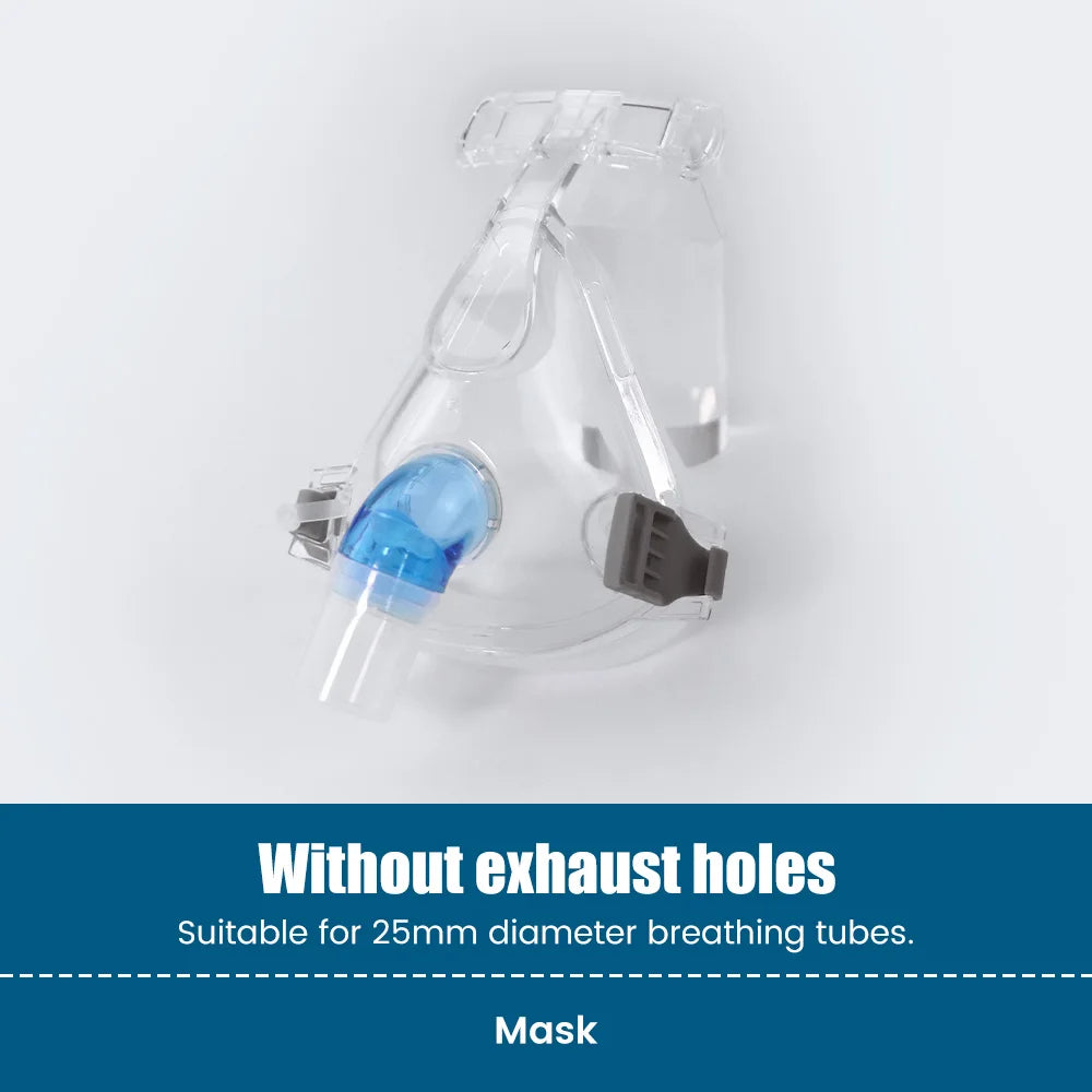 CPAP Full Face Mask Auto CPAP BiPAP With Headgear Headband Use for Cushion Travel Sleep Aid Anti Apnea Snoring Medical Air Breat