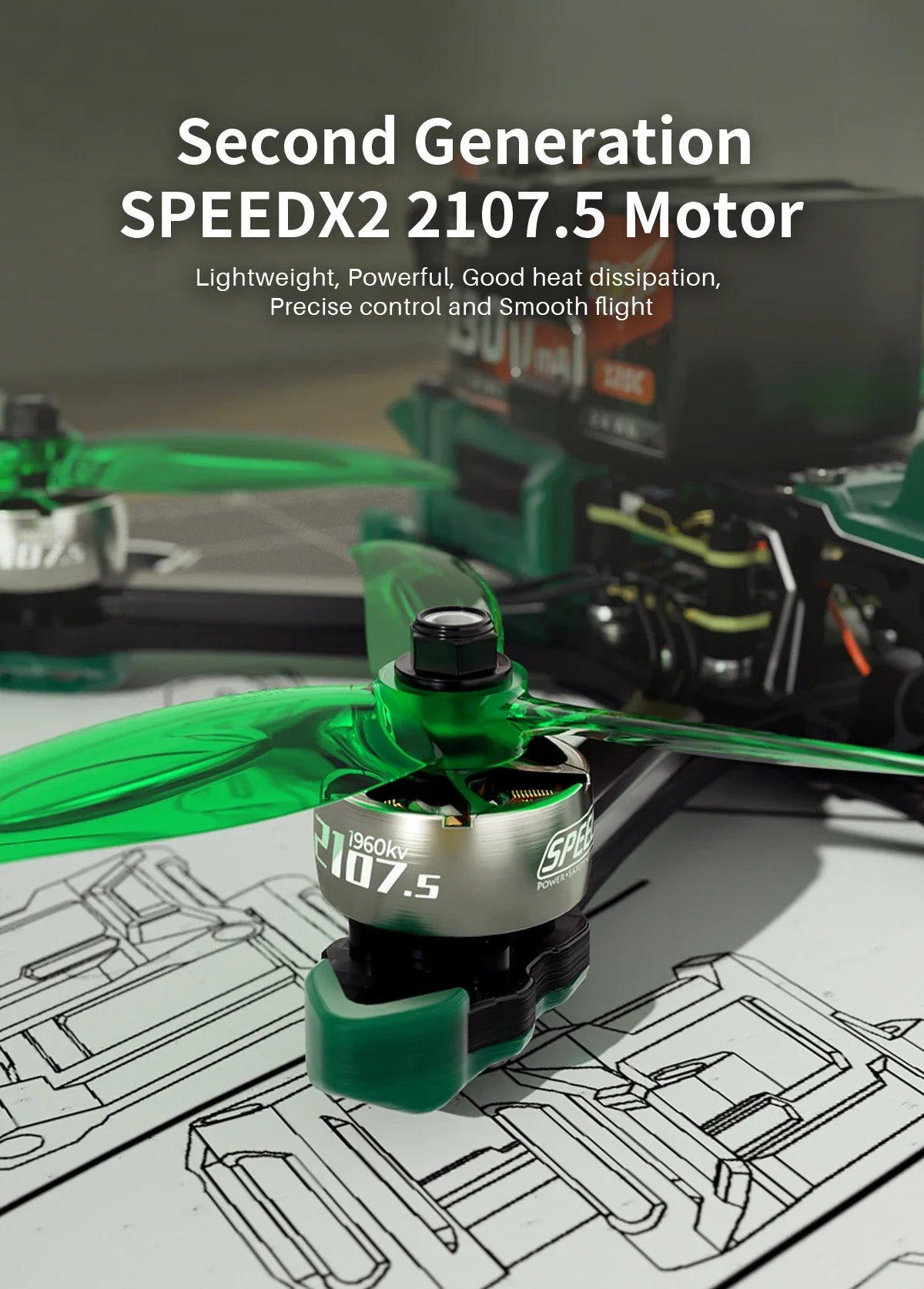 GEPRC Mark5 O3 HD 5-Inch FPV Drone 6S TBS Nano Orange Tidesmit