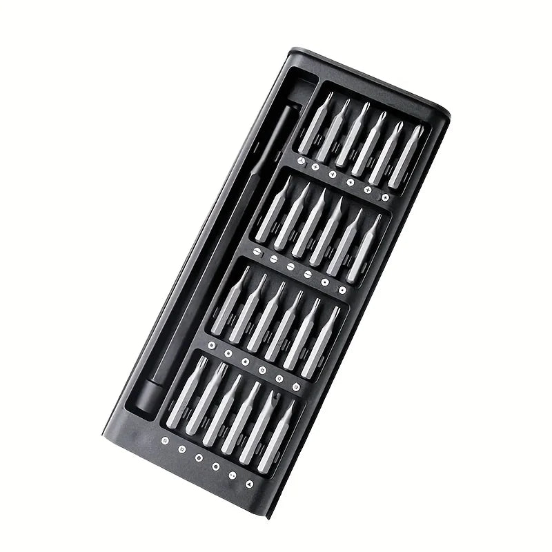 25 in 1 mini screwdriver set, flat head and cross shaped small screwdrivers, suitable for electronic products