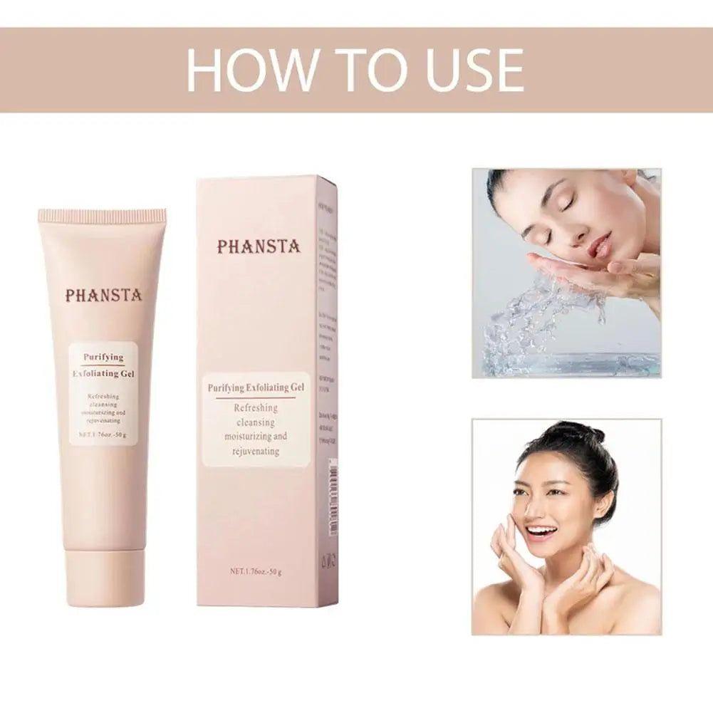 Face Exfoliating Gel for Deep Pore Cleansing and Oil Control - 50g Scrubs Treatments Tidesmit