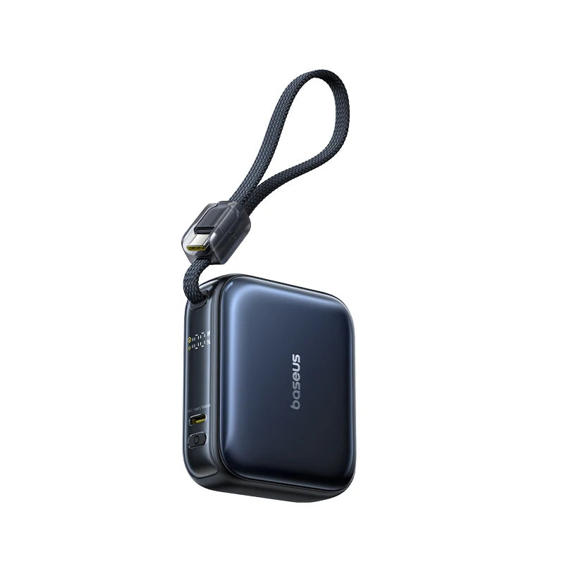Tidesmit 10000mAh Fast Charging Power Bank with Built-in USB-C Cable 45W Black 10000mAh China Mainland Tidesmit