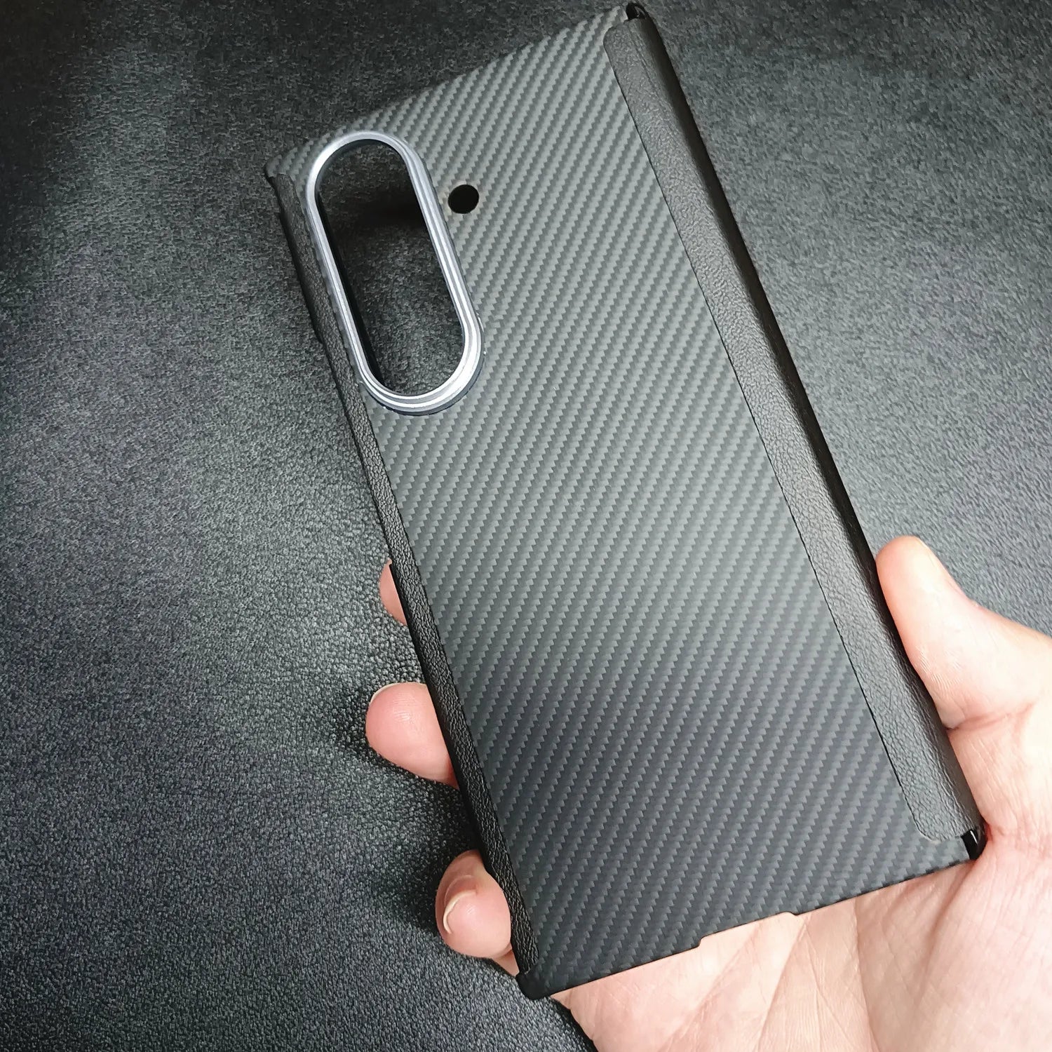 Samsung Galaxy Z TriFold Case: Aramid Fiber Slim Military-Grade Cover 600D Samsung Galaxy Z TriFold Tidesmit