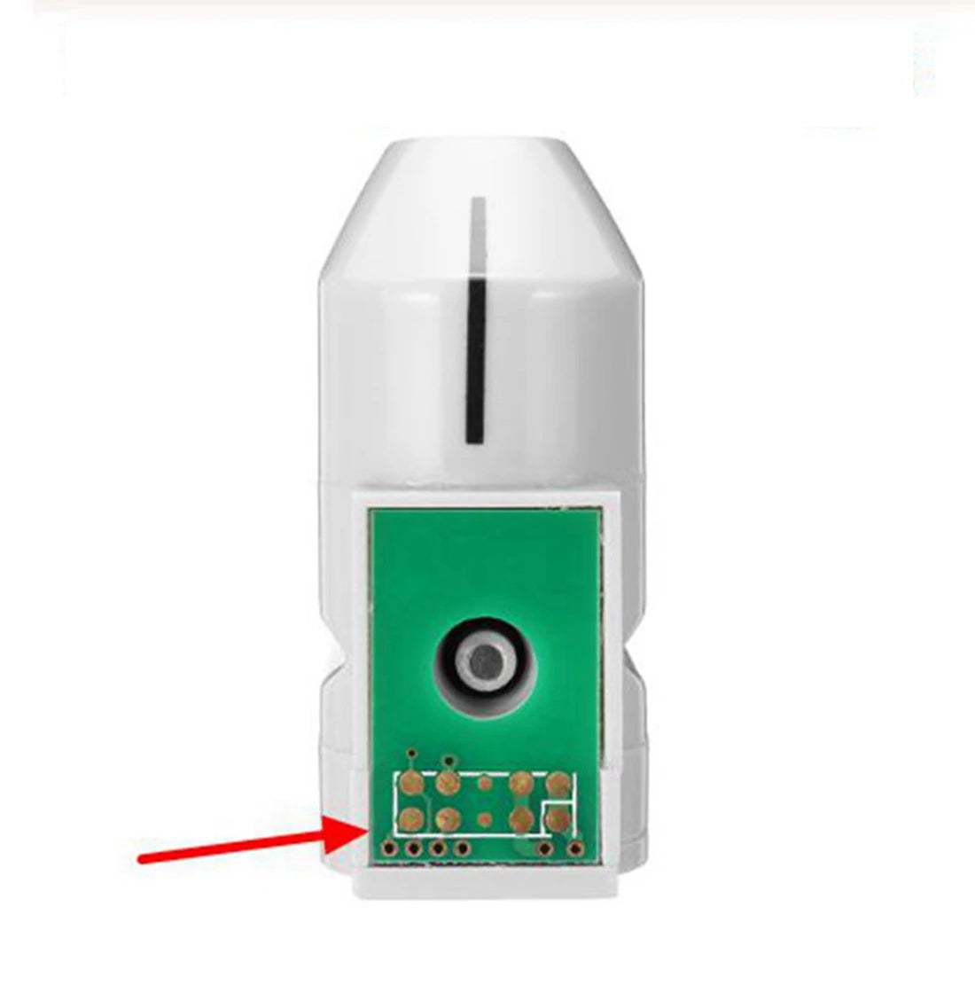 White HIFU machine facial and body replacement cartridge with green circuit board transducer, 10000 shots.