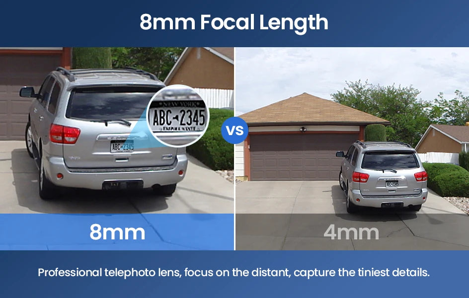 ZOSI C298 8MP/4MP Dual-Lens Wired WiFi PTZ Security Camera Outdoor Wide Angle 8X Hybrid Zoom AI Detection 360 Surveillane Camera