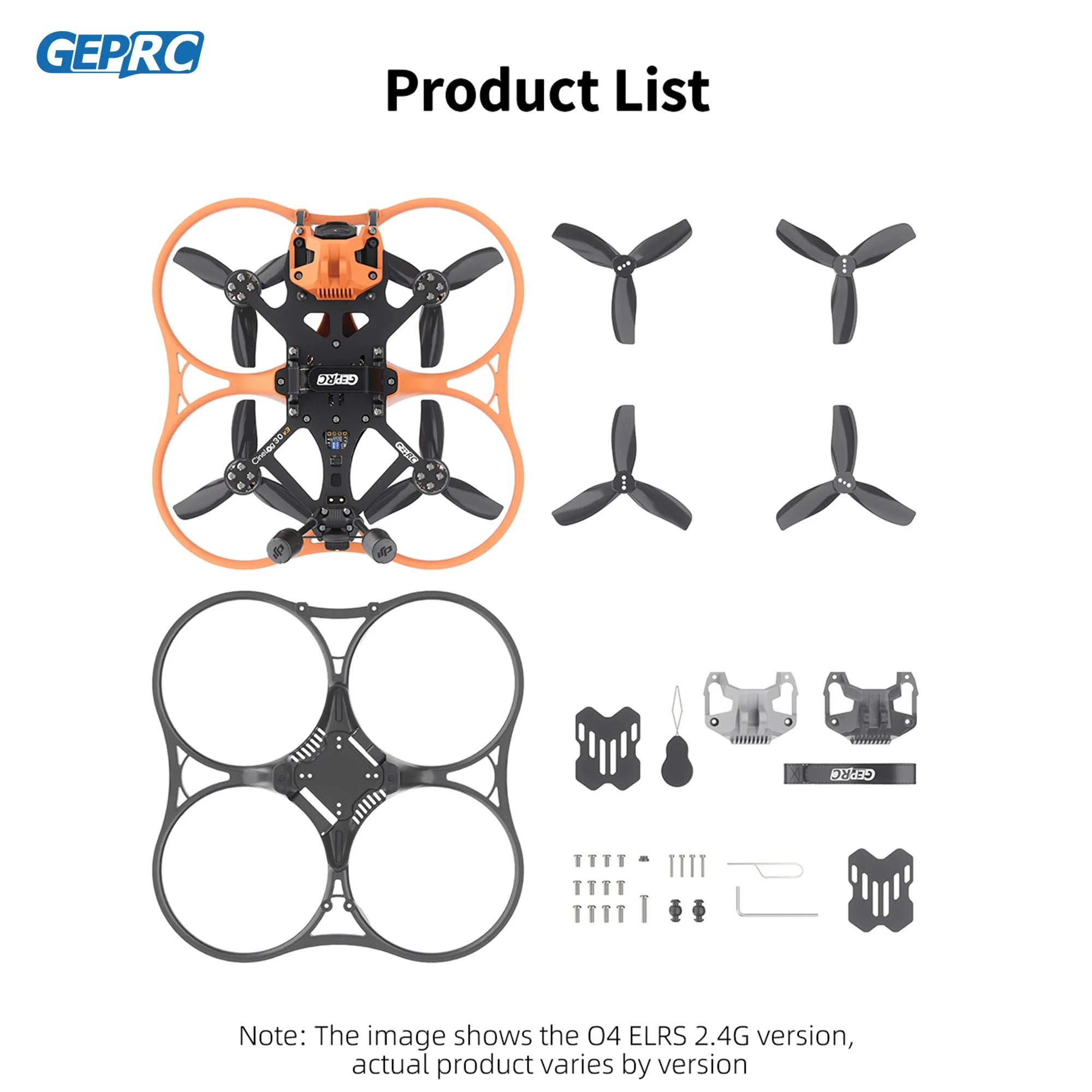 GEPRC Cinelog30 V3 FPV Drone with O4 Air Unit and F722 AIO Tidesmit