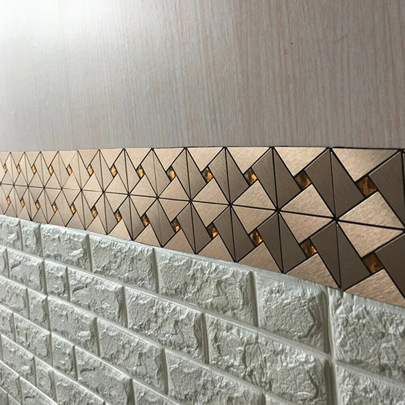 5 Pcs Self Adhesive Mosaic Stick Wall Tile Backsplash Bathroom Washbasin Living Room Home Background KTV Decor Wall Decals