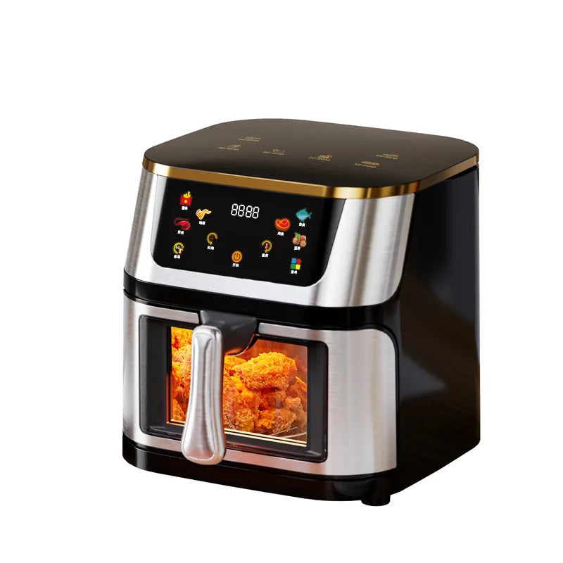 Best Selling Air Fryer 10L with Easy-View Window, Touch Controls, Nonstick, Low Fat Healthy Oil Free Frying