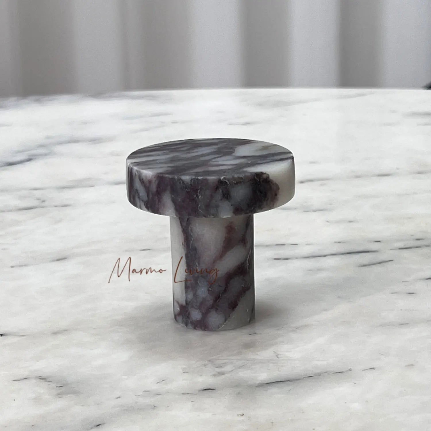 Natural Marble Coat Hook Italian Luxury Entryway Wall Hook Door Handle Marble Knob Designer Villa Creative Home Decor