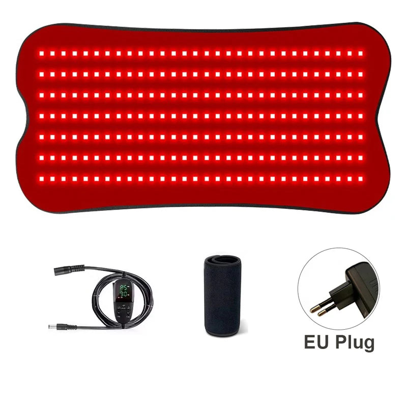 210pcs LED Bead Red Light Belt Red Infrared Light Therapy Pad LED Beauty Devices for Face and Body Back Knee Hands Feet Relief