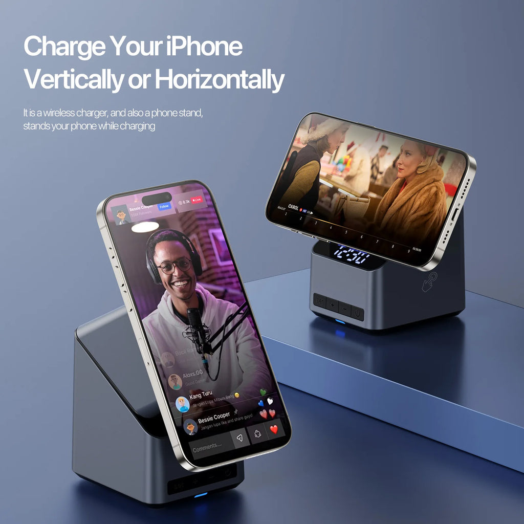 4 in 1 Magnetic Wireless Charger - Qi Certified Fast Charging Station Tidesmit