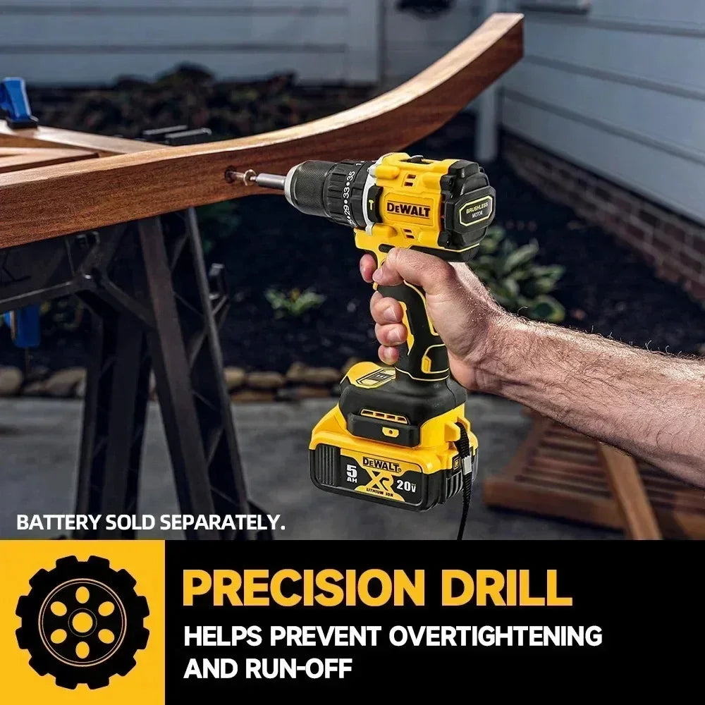 Global Air Shipping DEWALT DCD805 20V Power Tools Brushless Impact Drill Cordless Electric Screwdriver Multi-Function Hand Drill