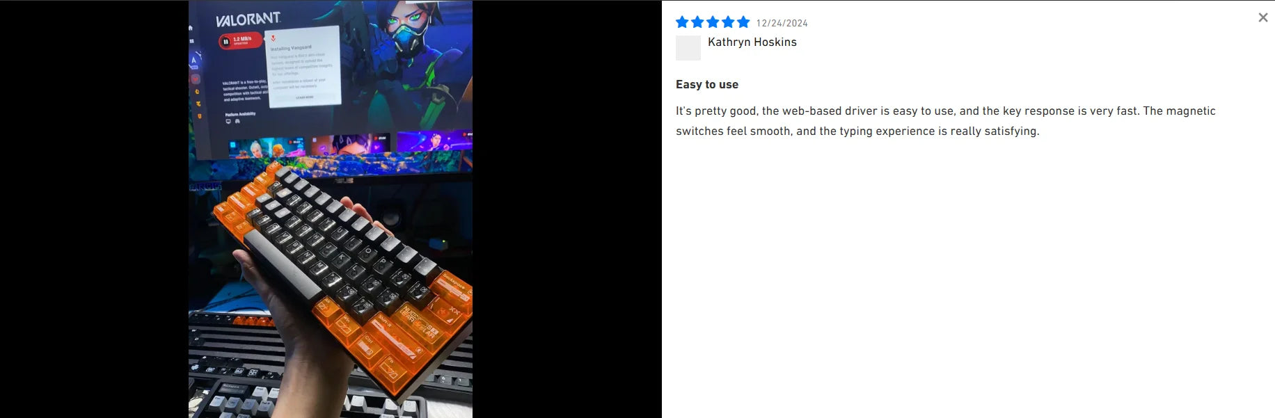 MCHOSE ACE68 Magnetic Keyboard Wired Mechanical Gaming 0.01mm RapidTrigg 8000Hz SOCD/Rs 0.125ms 128K Sampling Rate for Logitech