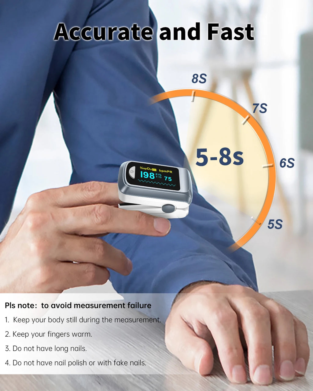 HealthTree Finger Pulse Oximeter Blood Oxygen Saturation Meter Heart Rate Monitor OLED Oximetro De Dedo SPO2 PR PI RR Bluetooth