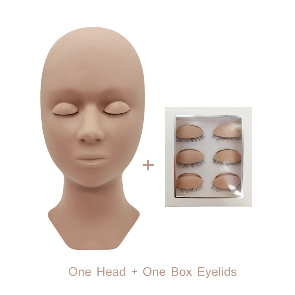 Tidesmit mannequin training head with removable eyelids for eyelash extension practice and face makeup application