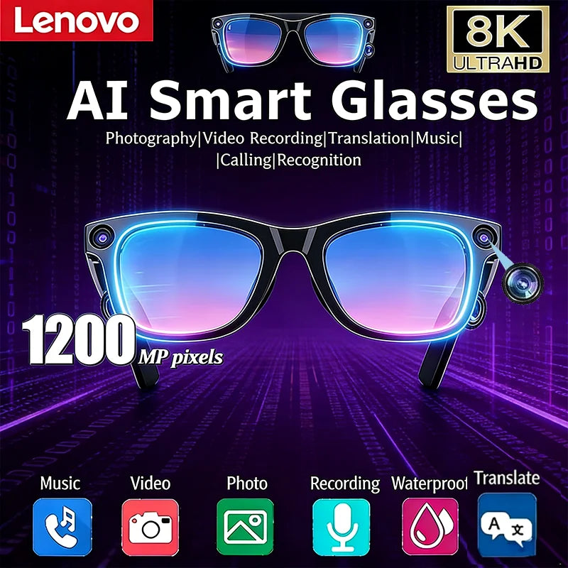 Smart Glasses with HD Camera & Bluetooth Audio - Tidesmit Tidesmit