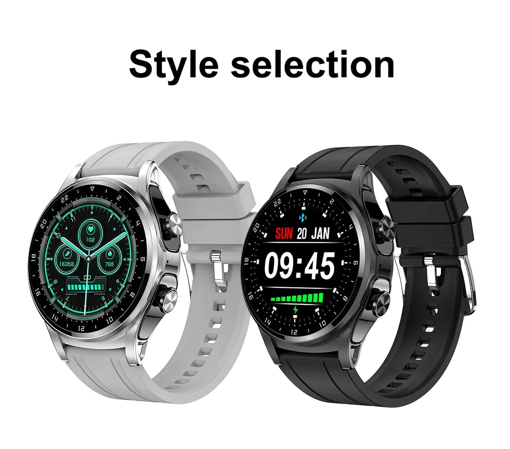 New NFC Smartwatch TWS Bluetooth Headset Two-In-One 1.39HD Display IP67 Waterproof Heart Rate Monitor Male Sports Smartwarch