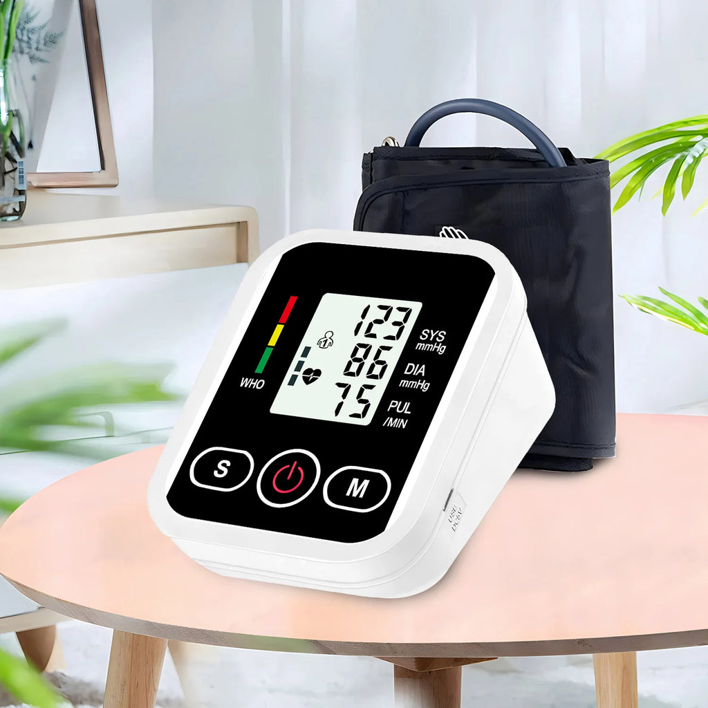 Portable Tonometer Digital Tensiometer Heart Rate Monitor Recharge Arm Blood Pressure Monitor BP Automatic Professional