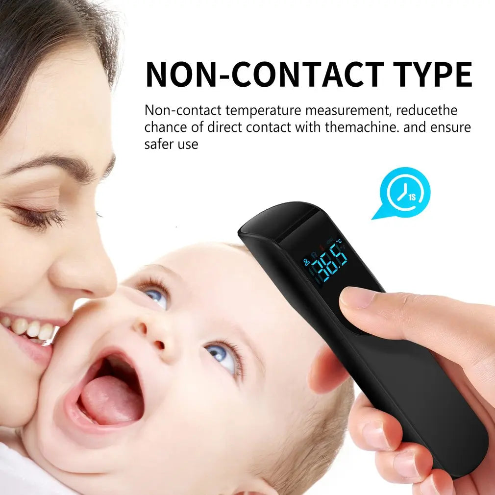 Digital Infrared Thermometer Forehead Body Non-Contact Fever Thermometers Or Medical Portable Finger Pulse Oximeter Blood Oxygen