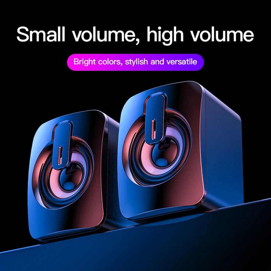 Mini Speaker For Computer PC Laptop Desktop Caixa De Som Sound Box Music Audio System Column Coluna Stereo Set Bocina Acoustics