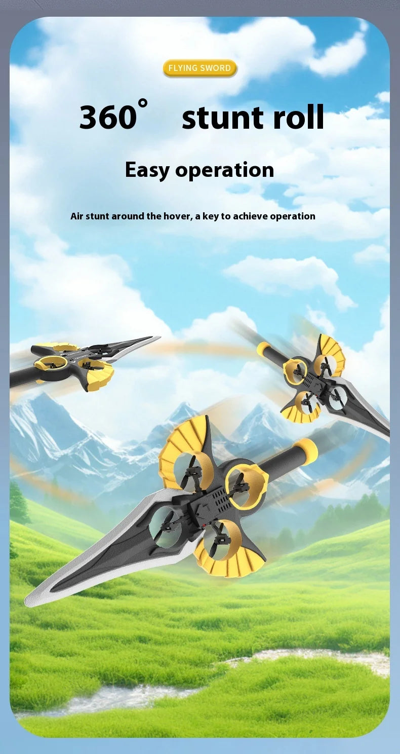 Gesture Controlled Flying Sword Drone with Remote Control Tidesmit
