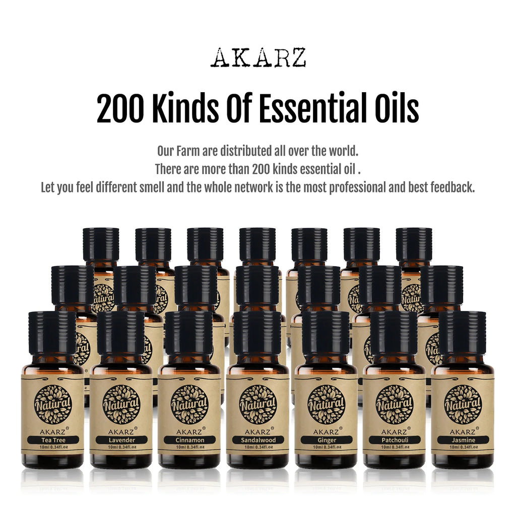 AKARZ Lemon Verbena Laurel Pineapple Bamboo Medlar Peony Ravensara Tangerine Essential Oil Handmade DIY Soap Scents Perfume Oil