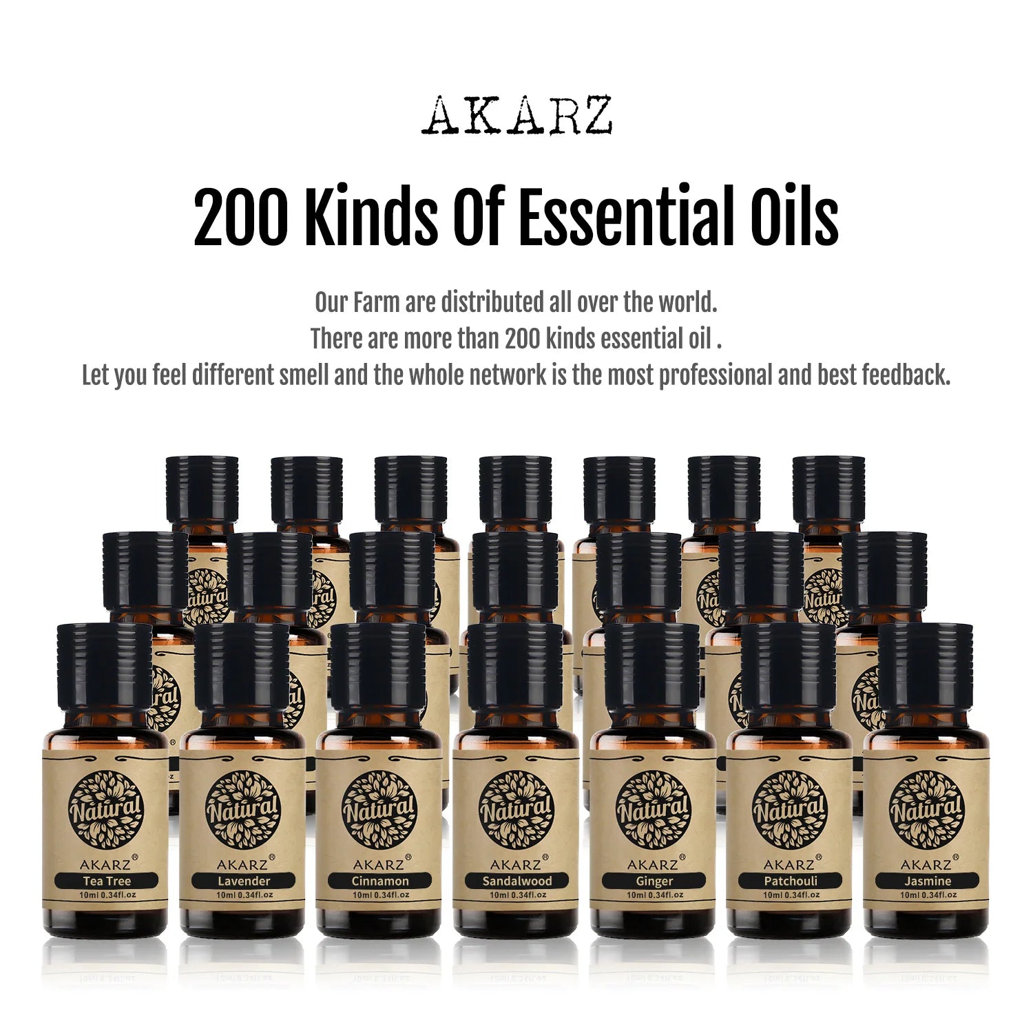AKARZ Lemon Verbena Laurel Pineapple Bamboo Medlar Peony Ravensara Tangerine Essential Oil Handmade DIY Soap Scents Perfume Oil