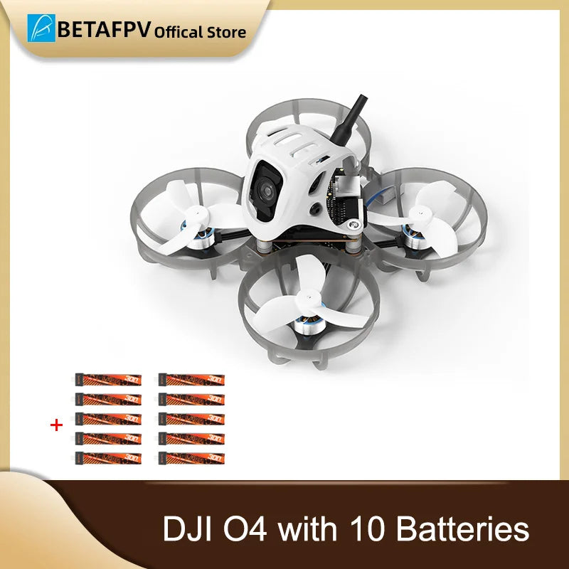Meteor65 Pro Brushless Whoop Drone | DJI O4 System | Tidesmit DJI O4 10 batteries Tidesmit