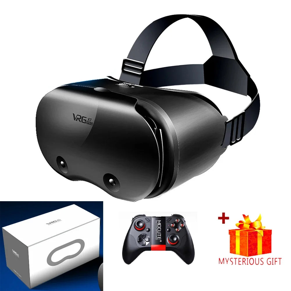 VR Headset for Smartphones - Immersive 3D Mobile VR Glasses With Remote B Tidesmit