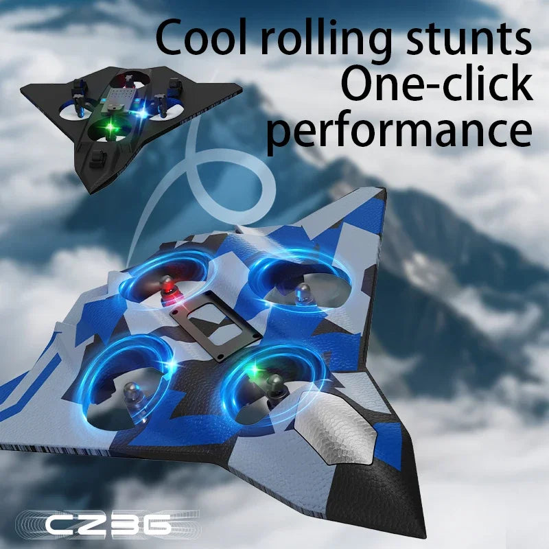 RC Foam Fighter Jet 6CH Stunt Drone - Durable EPP Foam - Tidesmit Tidesmit