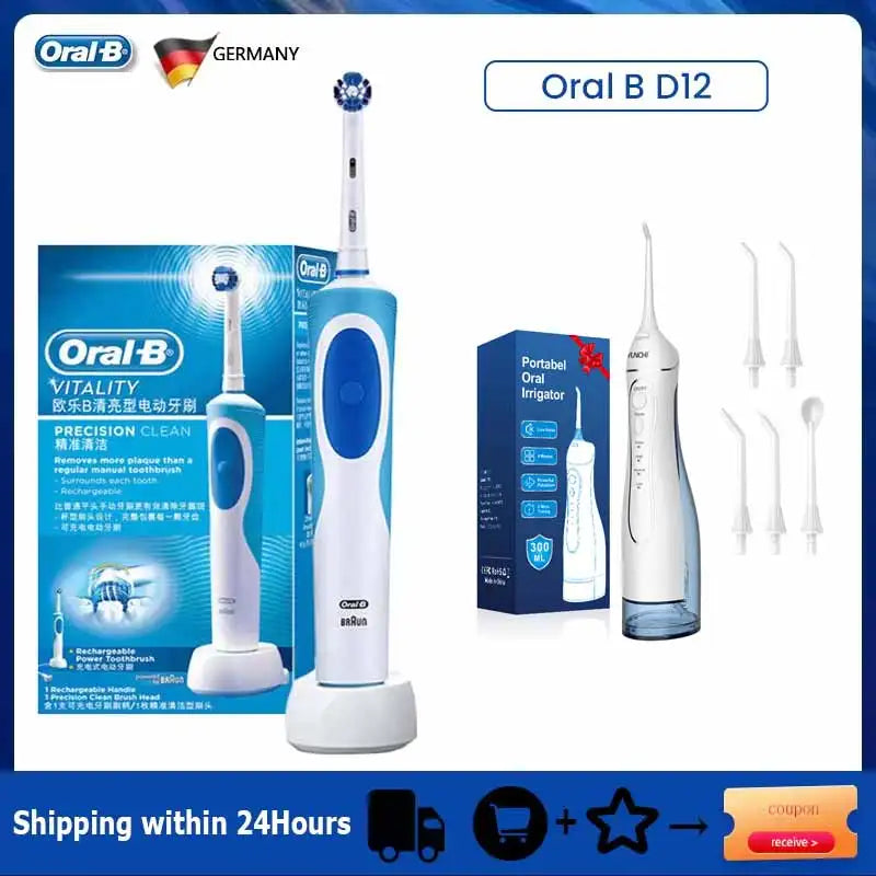 Oral B Sonic Electric Toothbrush PRO4000 RPO600 D12 Vitality Rotating Tooth Brush for Adults Oral Cares Rechargeable Waterproof