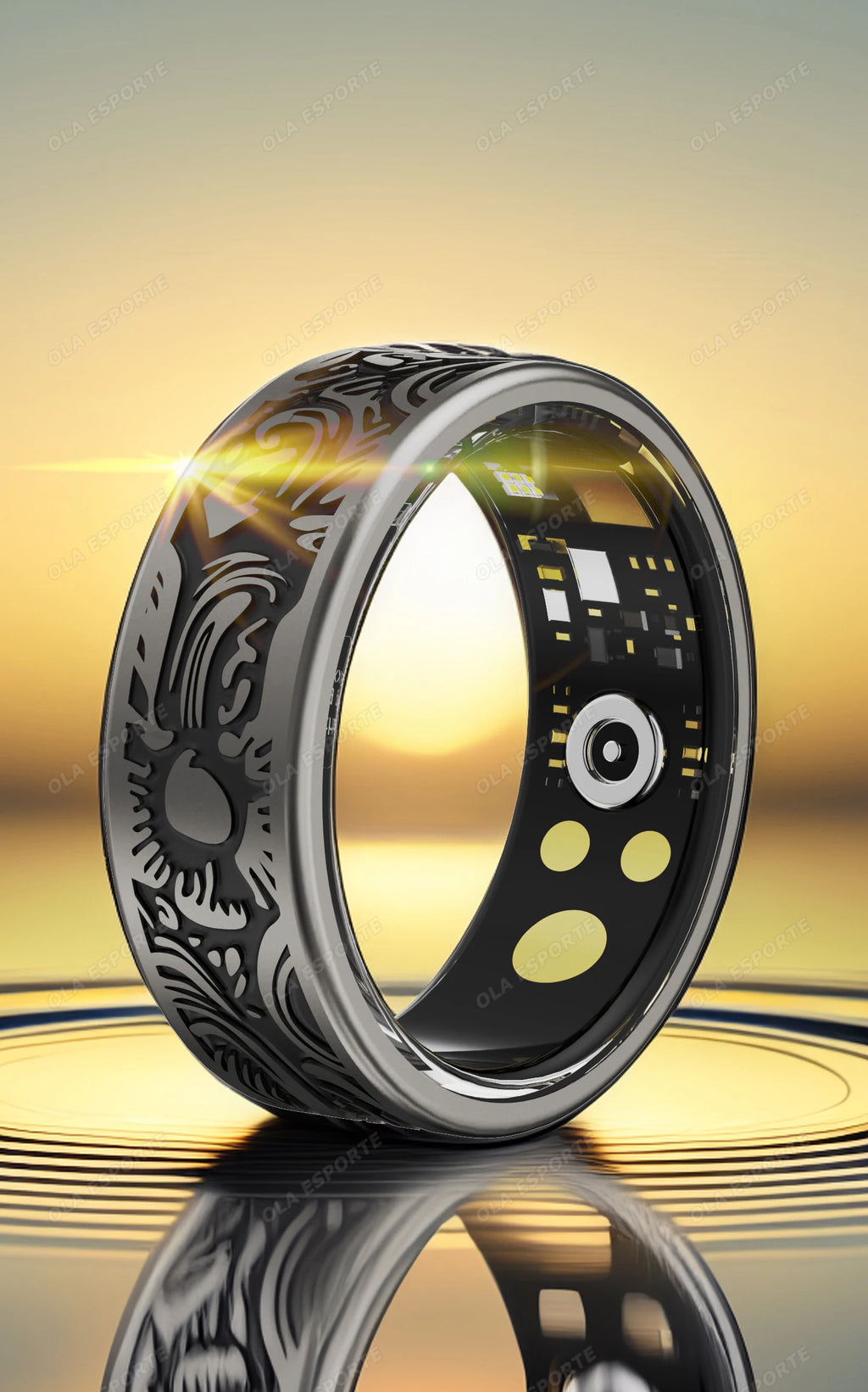 Smart Health Ring Fitness Tracker - Waterproof Biometric Monitor Tidesmit