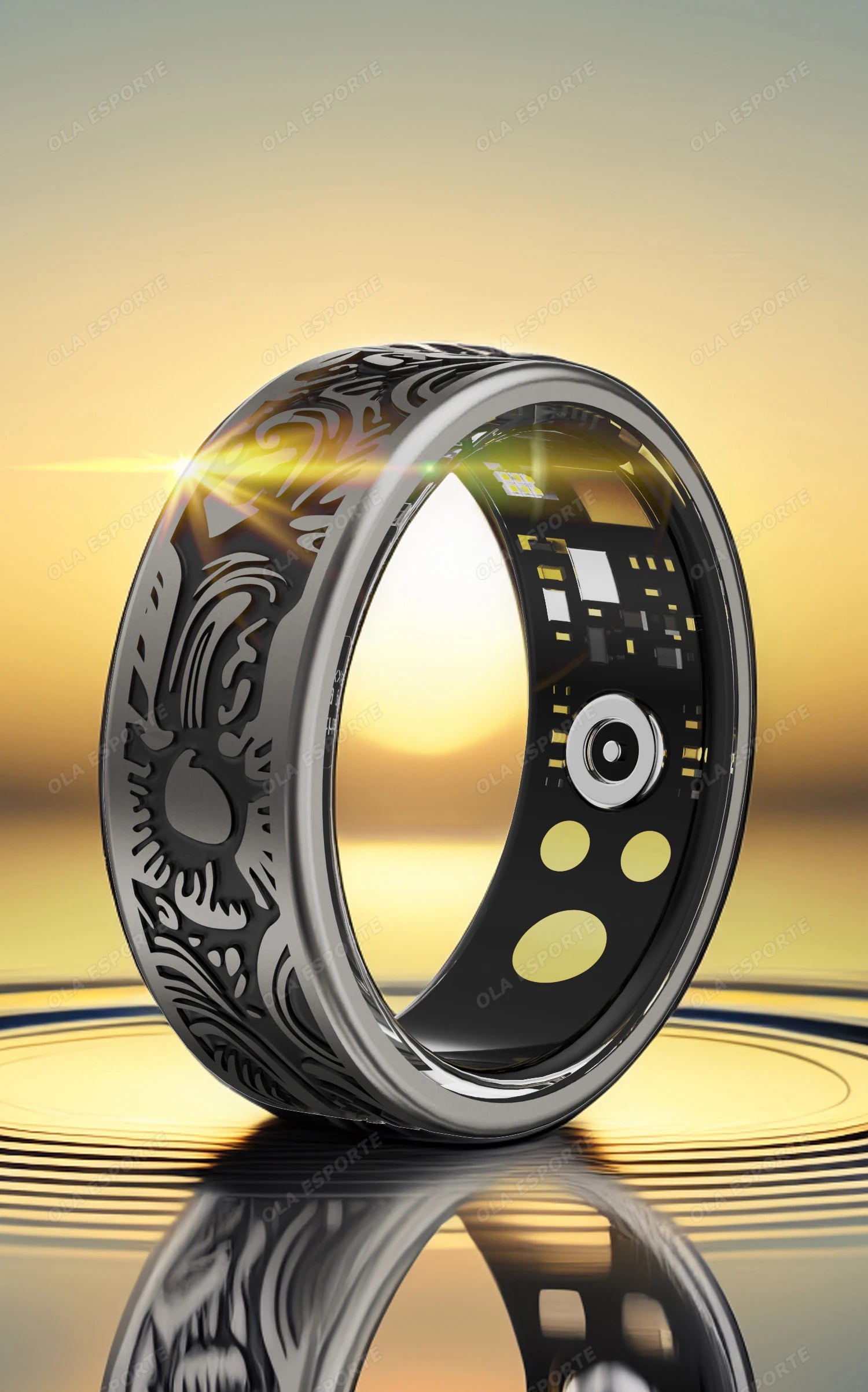 Smart Health Ring Fitness Tracker - Waterproof Biometric Monitor Tidesmit