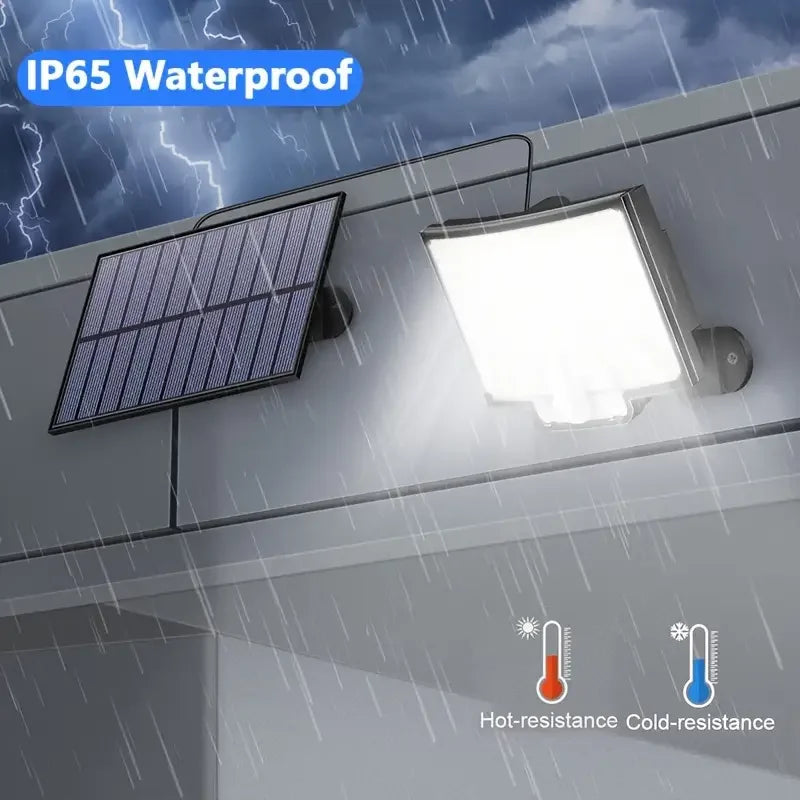 1PC/2PCS 252 LEDs Solar Powered Outdoor Lamp, Split Panel Solar Motion Sensor Security Flood Lamp, 3 Modes, IP65 Waterproof for Garden Yard Driveway Decor Lighting