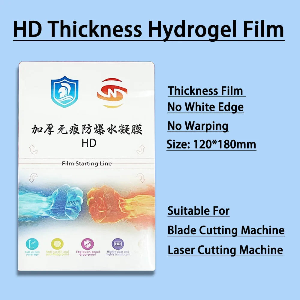 50Pcs Protector Hydrogel Film Airbag Bulletproof Moible Phone HD Privacy Matte UVRAY TPU Sheet for Auto Cutter Plotter Machine