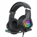 Wired Gaming Headset with 7.1 Surround Sound and Noise Canceling Mic Black Tidesmit