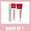 Real Collagen Fit facial cream in a 50ml squeeze tube and box, featuring a red and white design for skin hydration.