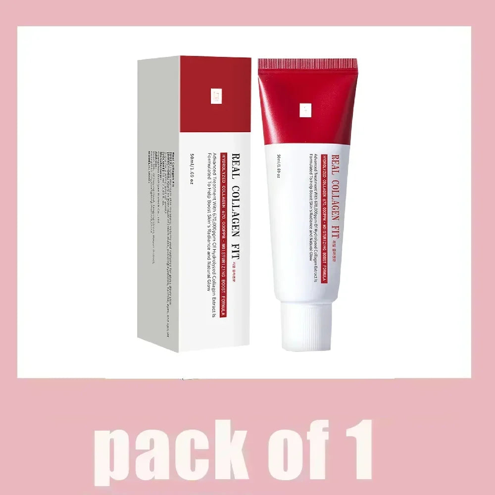 Real Collagen Fit, Wrapping Mask, Collagen 670,000ppm, Peel Off Facial Mask for Elasticity, Hydrating, Glow, Glass Skin