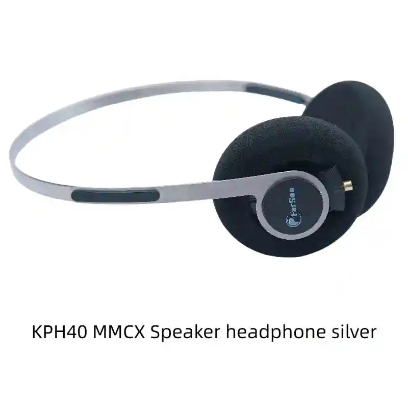 Wired Retro Headphones - Lightweight HiFi Stereo Over Ear Audio KPH40 mmcx silver China Mainland Tidesmit