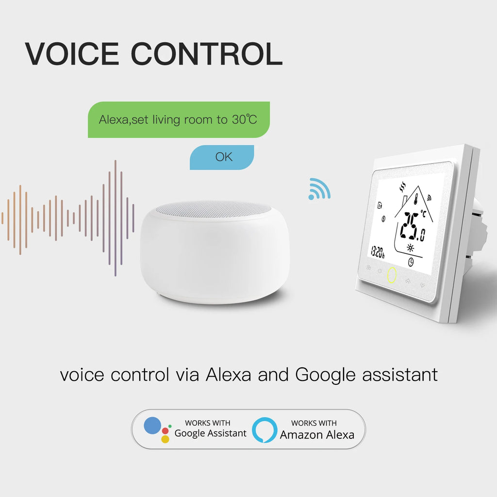 Smart WiFi Thermostat Temperature Controller Water Electric Warm Floor Heating Water Gas Boiler Works with Echo Google Home Tuya