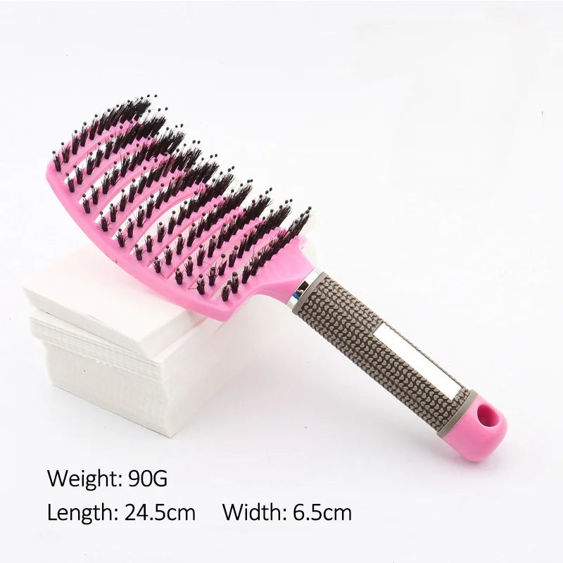Massage Hair Comb for Scalp Care & Detangling - Tidesmit Gold Edition Massage Chairs pink Tidesmit