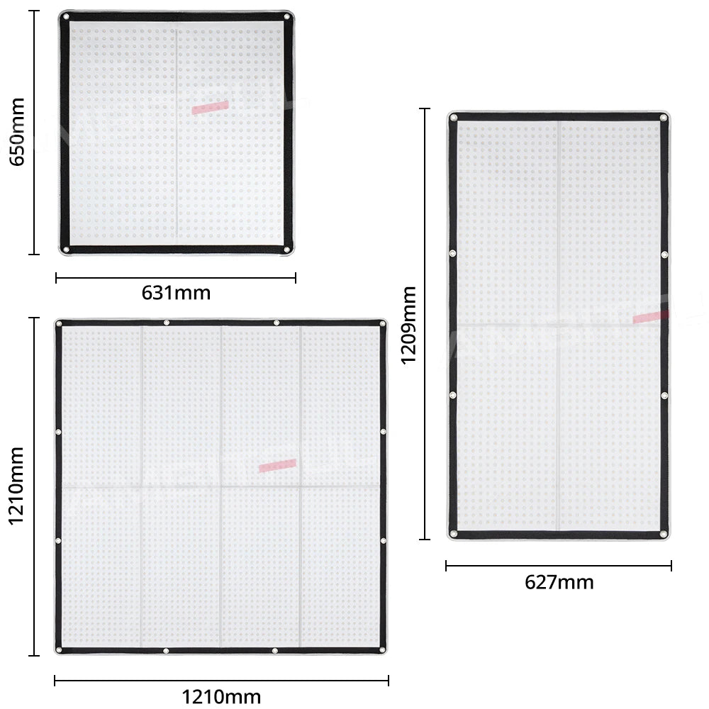 Flexible LED Mat Light Bi-Color 2700K-8500K - Professional Studio Lighting Tidesmit