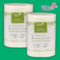 2PCs 100% Biodegradable & Flushable Nappy Liners Cleaning Diaper Insert Cover Wipes one set for 4 Rolls Bamboo Liners one set
