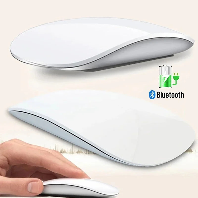 Upgrade Wireless Bluetooth Magic Computer Mouse Rechargeable Touch Slim Ergonomic Dual-Mode Silent PC Mice For Apple Macbook Air