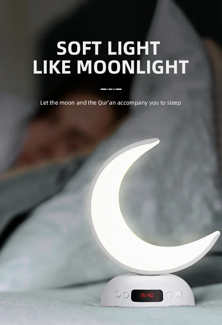 Quran Azan Clock Islam Muslim Arabic Koran Bright Bluetooth Speaker Portable Night Light Lamp Holy Wireless Ramadan Islamic Arab