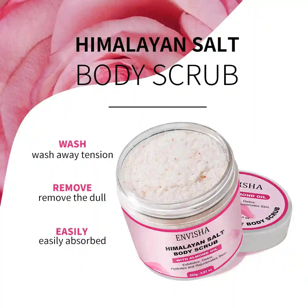 Rose Body Scrub - Natural Exfoliating Moisturizer for Smooth Skin Scrubs Treatments Tidesmit