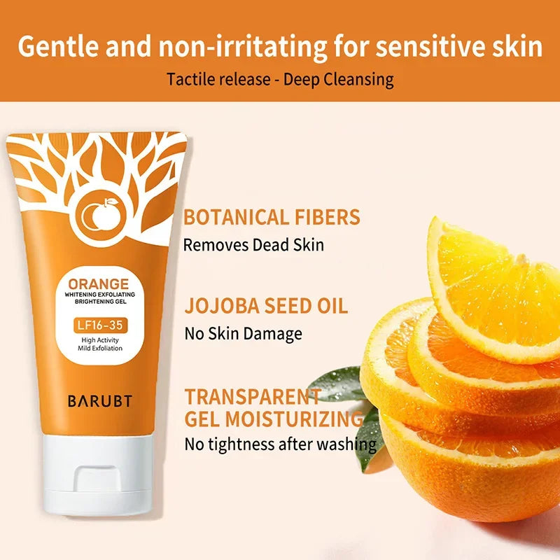 Orange Exfoliating Gel 50g | Gentle Face & Body Scrub for Smooth Skin Scrubs Treatments Tidesmit