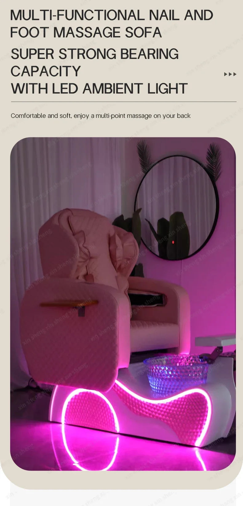 Massage Chair for Pedicure Spa - Automatic Reclining Electric Massager Massage Chairs Tidesmit