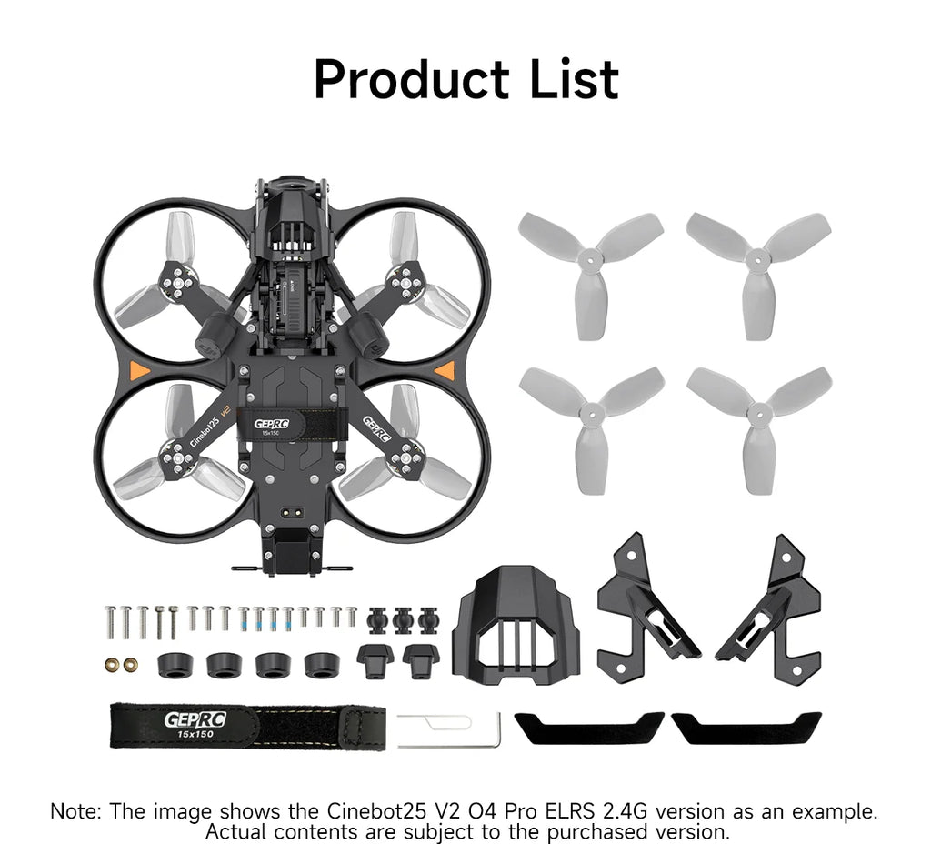 Cinebot25 V2 O4 Pro 2.5 Inch Cinewhoop Drone for Smooth 4K FPV Footage Tidesmit