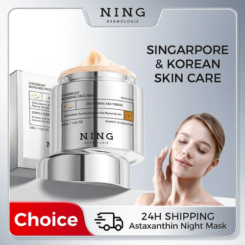 Tidesmit 120g Ning Overnight Repair Face Mask with Astaxanthin and Niacinamide for organic DNA repair.